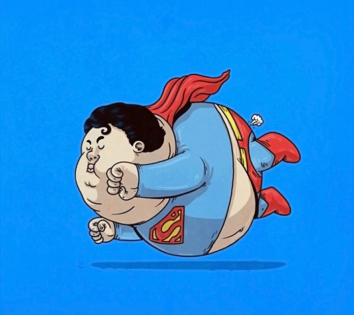 Fat superman