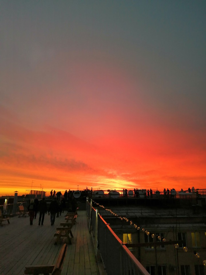 Red terrace