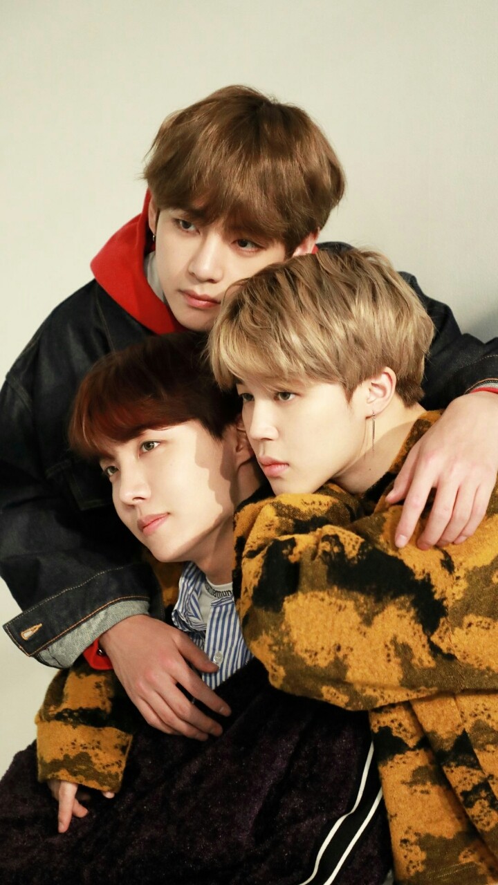 J Hope, Jimin and V