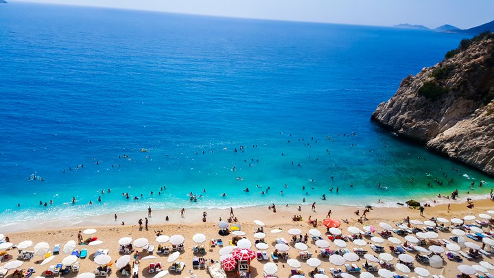 Kaputaş beach from Turkey