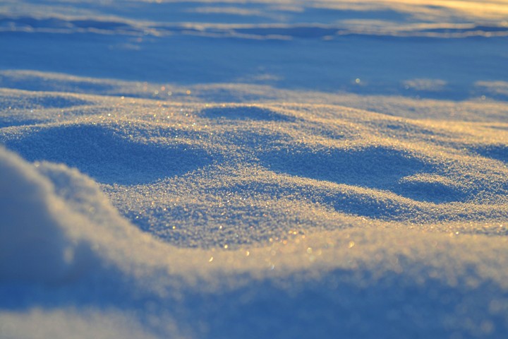 snow winter sun