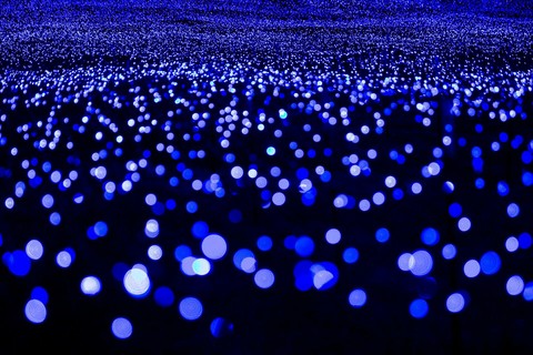 Paillettes bleues, Blue