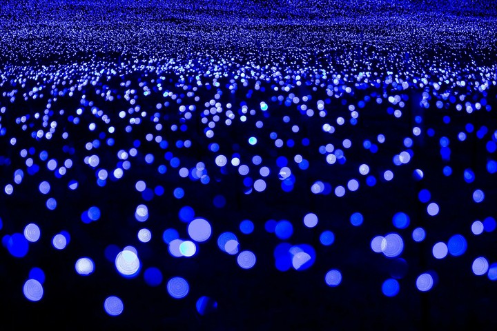 Paillettes bleues, Blue