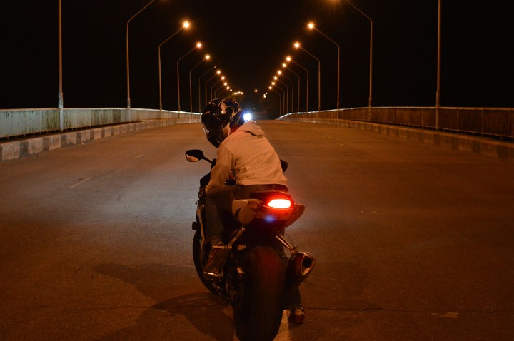 We're riding into the dark night