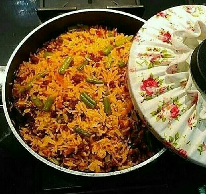 پلو لوبیا