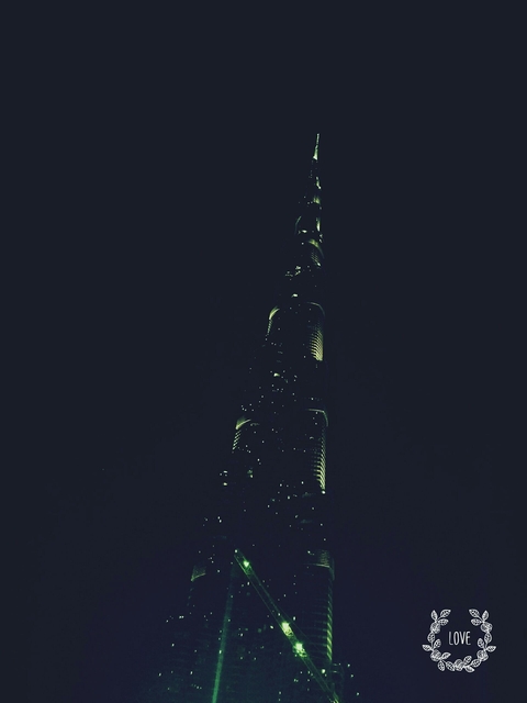 burj Khalifa at night