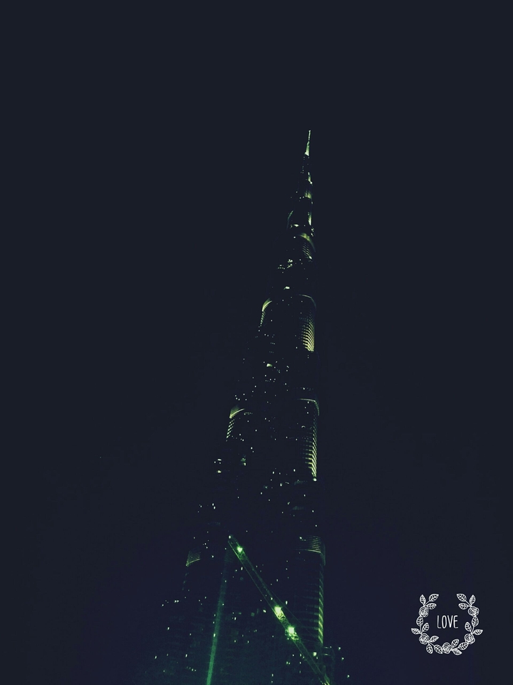 burj Khalifa at night