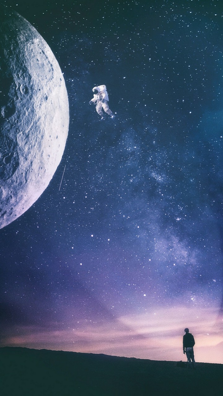 into the space...
