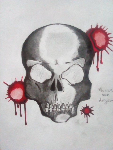 Blood skull