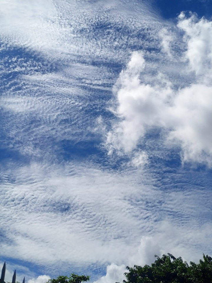 July at the sky