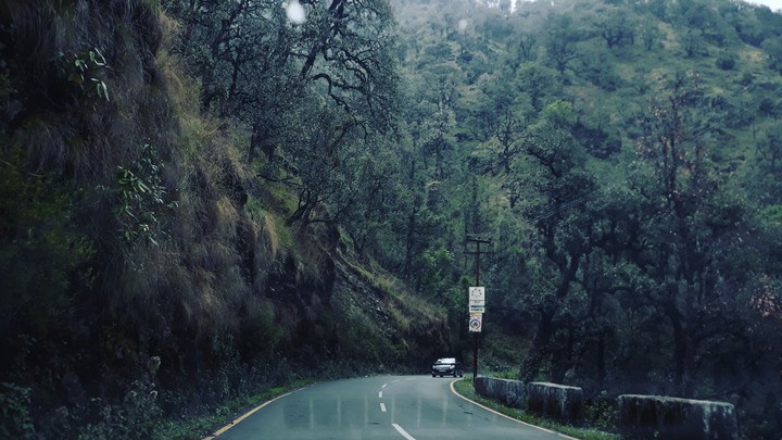on the way