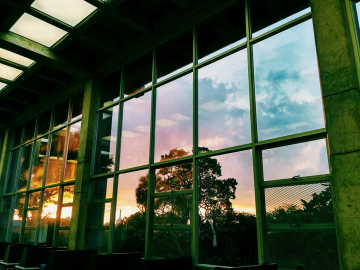 Atardecer en la Uni (sunset from thd library)