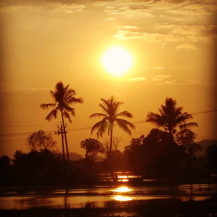 sunset...