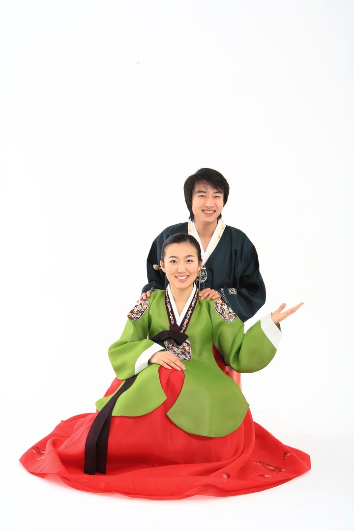 Couple in Korean Dress I