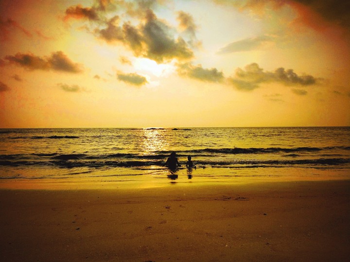 My boys on the beach