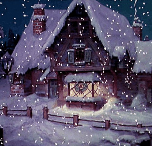 snowing