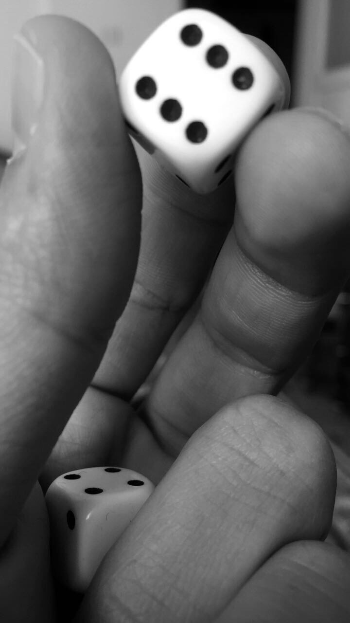 black and white