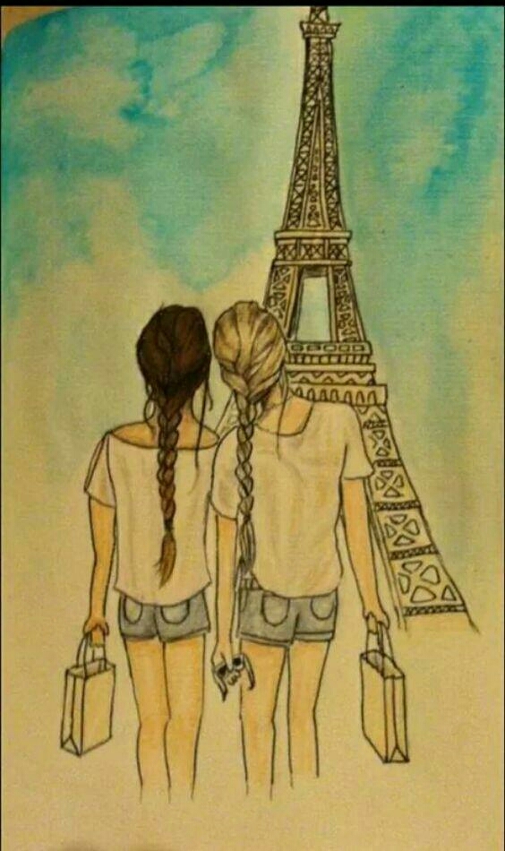 París and best friends  