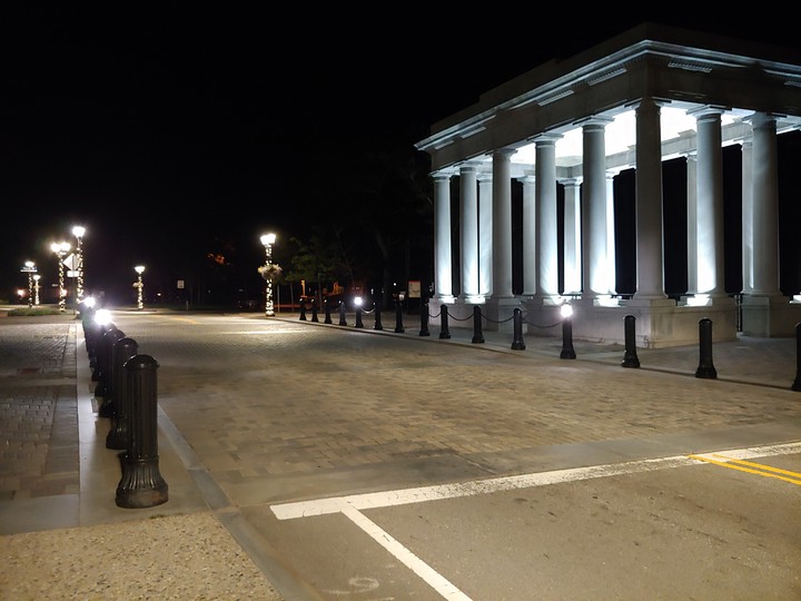 Plymouth at night