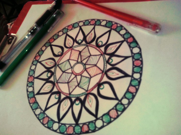 mandala drawing ,arandom click