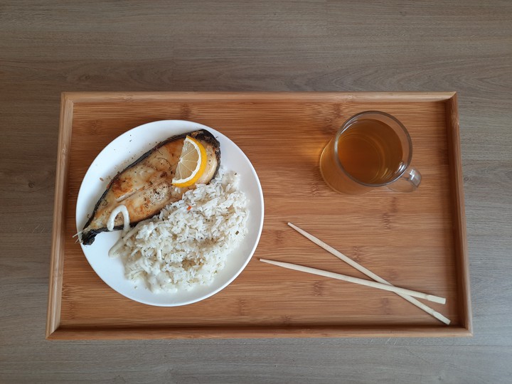 Рыба с рисом