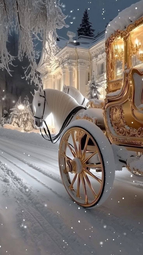 carriage, night वॉलपेपर