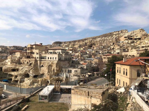 The sun is warming in Cappadocia.