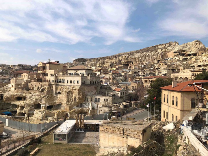 The sun is warming in Cappadocia.