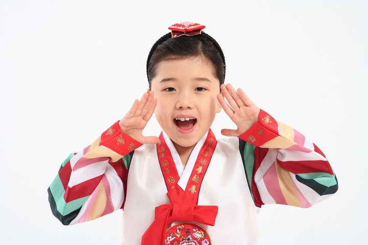 Family in Korean Dress