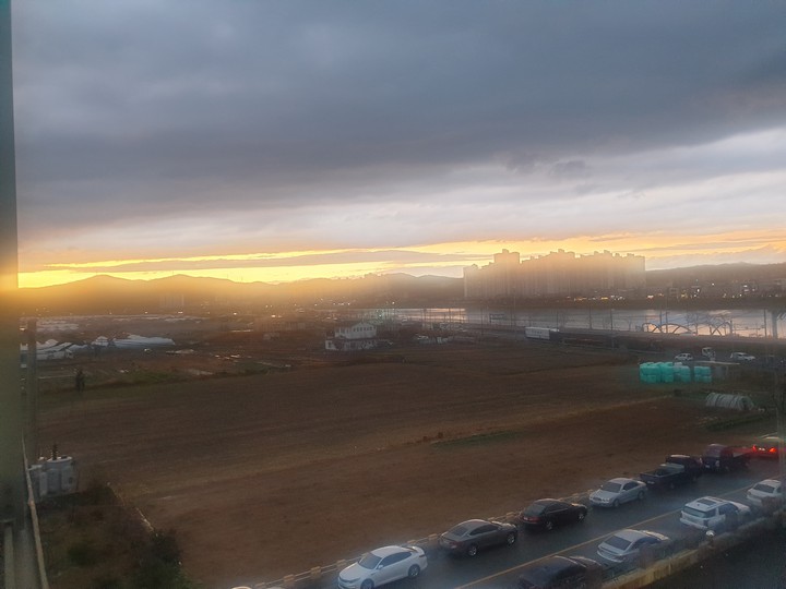 korea sunset