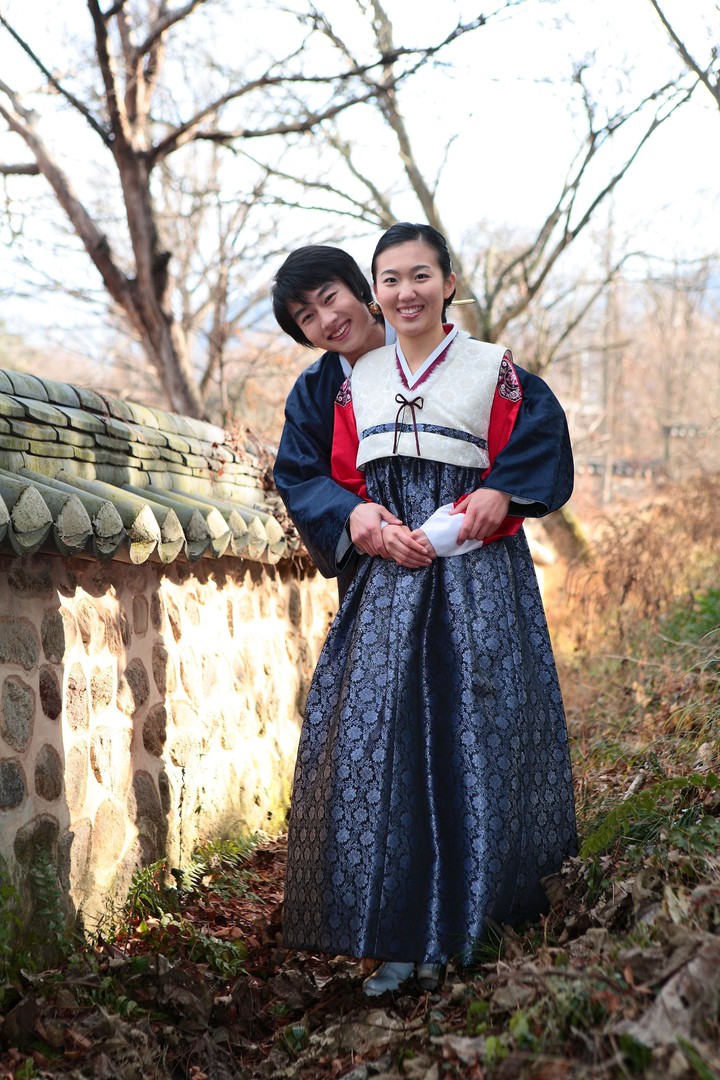 Couple in Korean Dress II