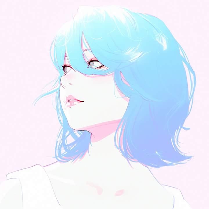 hair blue