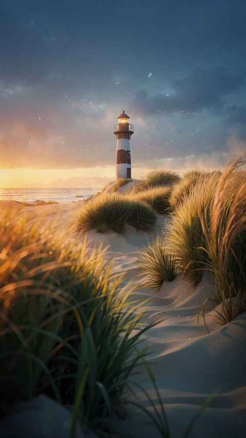 afterglow, lighthouse वॉलपेपर