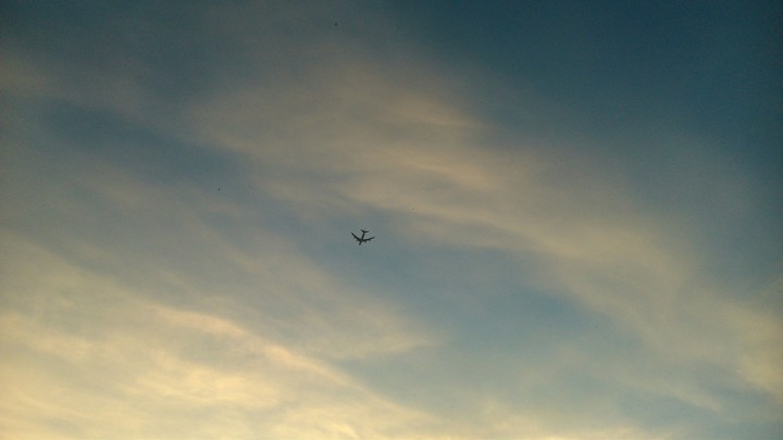 small Airbus under big sky.