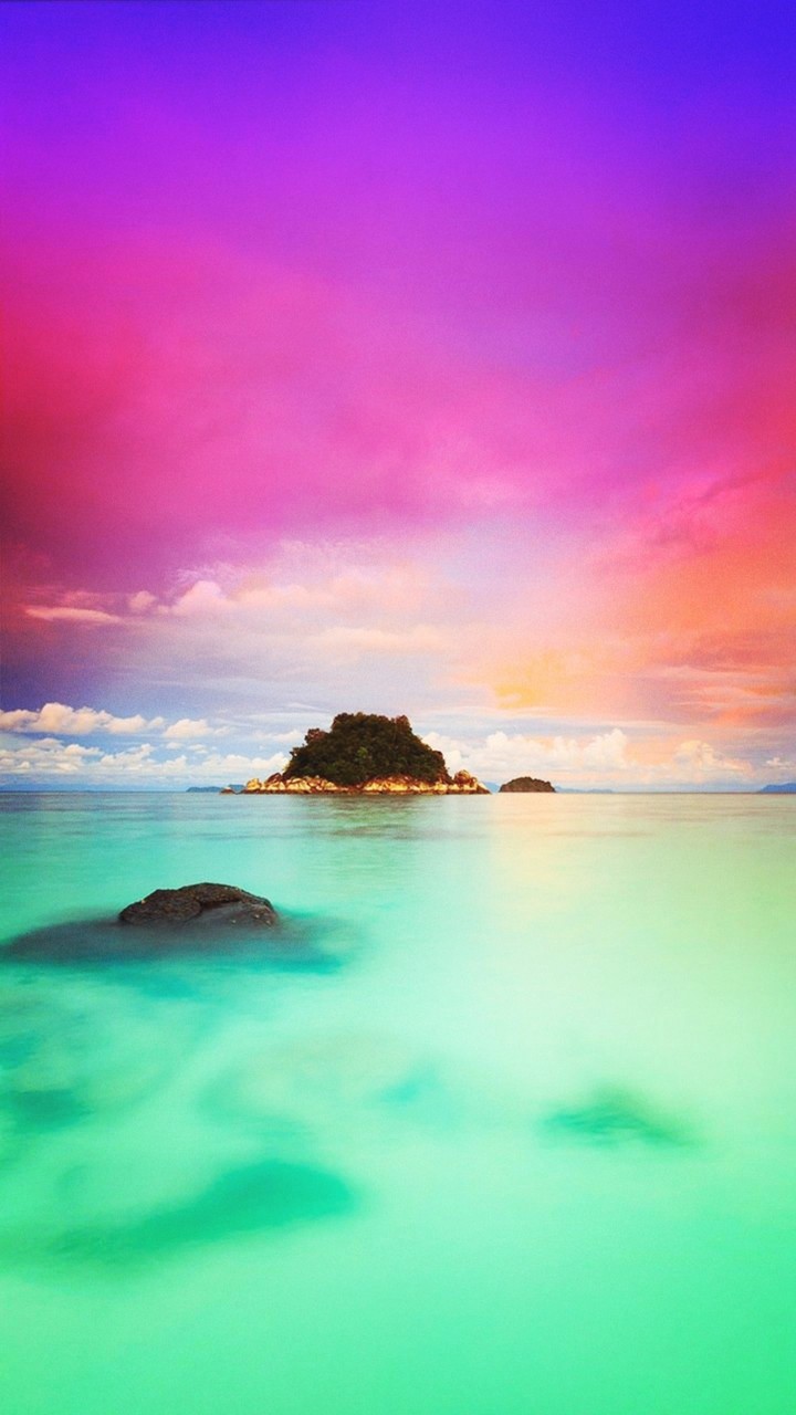 rainbow sea