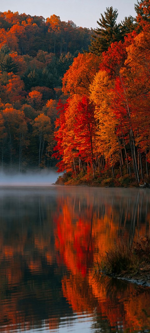 papéis de parede Orange, Autumn