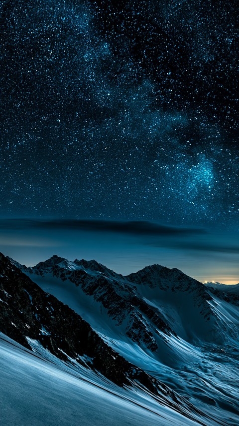 fondos de pantalla snow, night