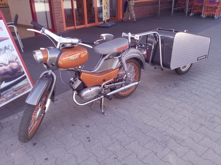 Old Moped "Spatz" from GDR