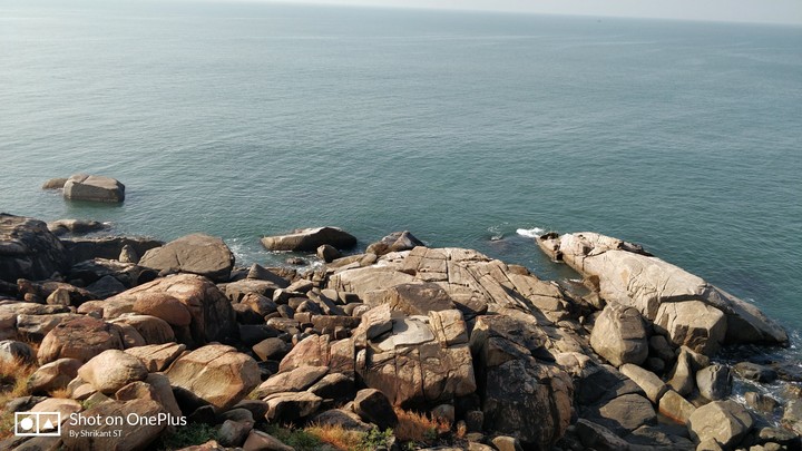 rock by sea