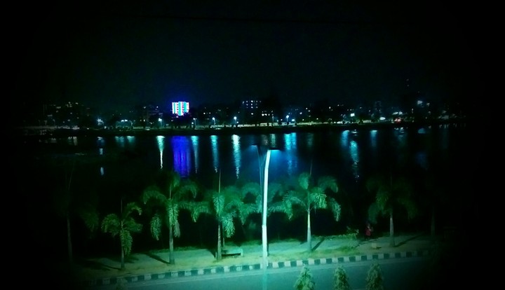 city in mid night