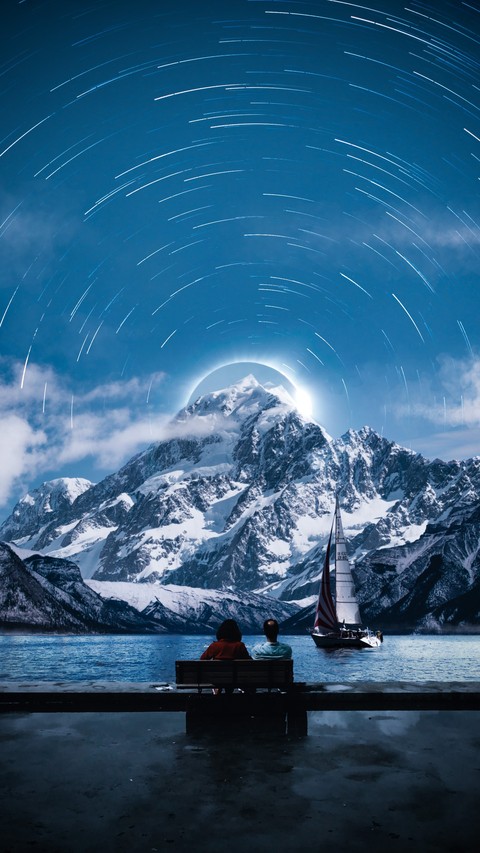 glacier, 蓝色壁纸