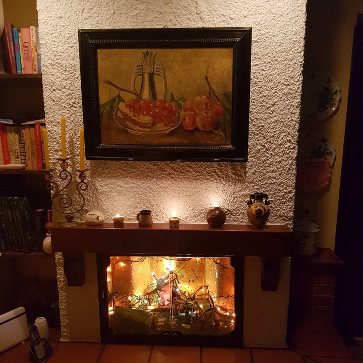 Il mio caminetto in versione natalizia!❤