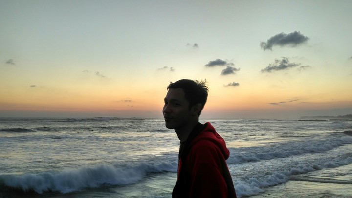 Beach, sunset, and i