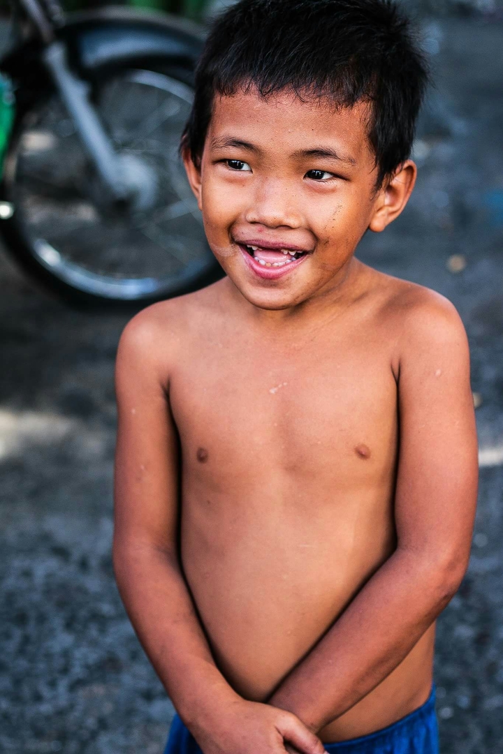 Through the eyes of a child.