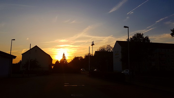 City sunset