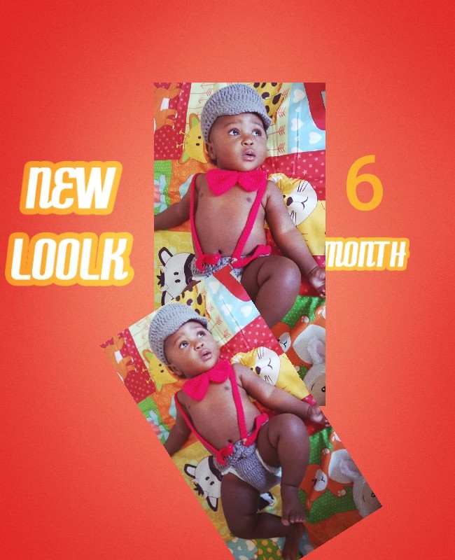 6 months baby DIY photoshoot