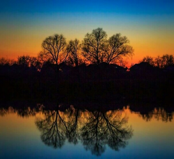"Autumn sunset near the Dnieper"