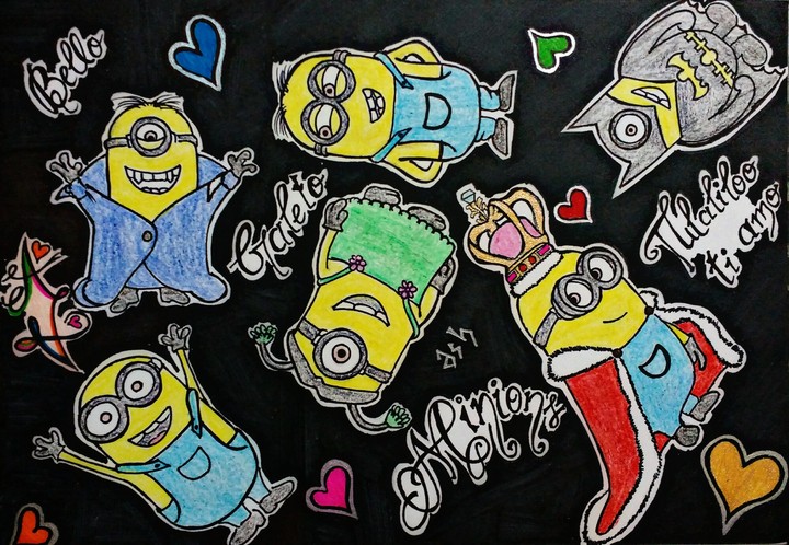 minions#sketching#❤