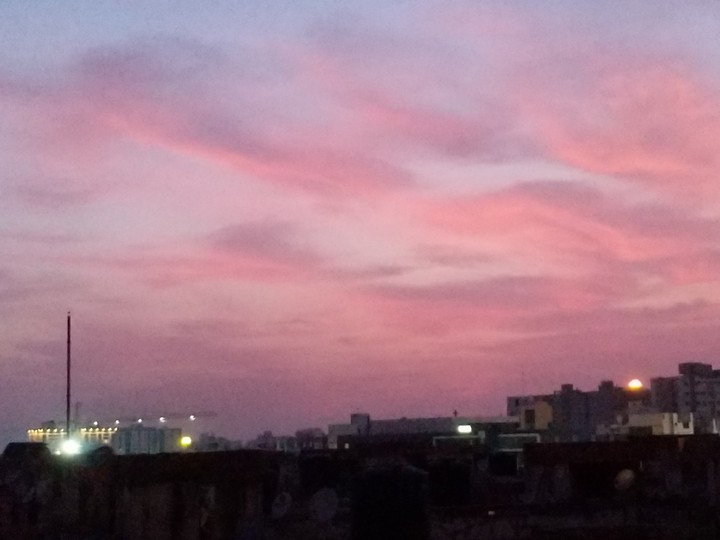 Somebody painted the sky