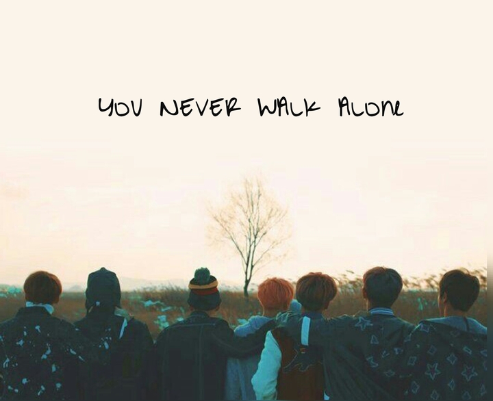 bts you never walk alone. 아미 여기니까
